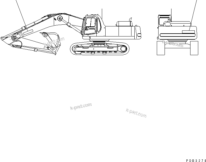 Komatsu parts book diagram for PC300-6Z S/N 30001-UP (Custom Spec.): LOGO (LARGE)(#30203-)