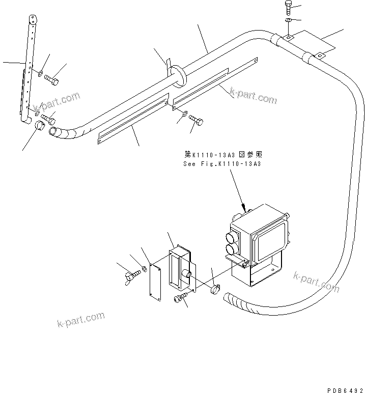 Komatsu parts book diagram for PC300-6Z S/N 30001-UP (Custom Spec.): DEFROSTER (HEATER)(#30943-32999)