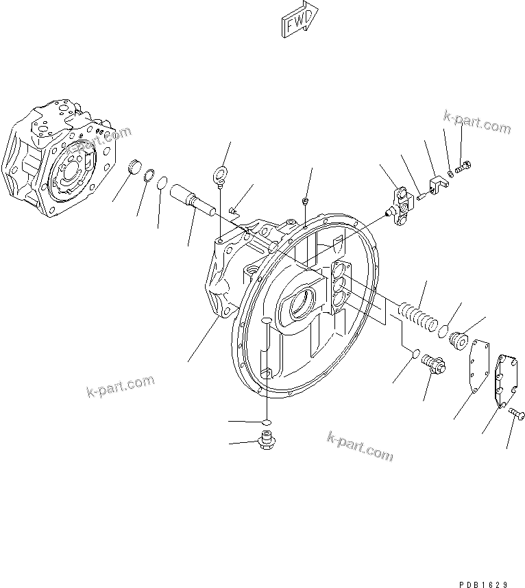 Komatsu parts book diagram for PC300-6Z S/N 30001-UP (Custom Spec.): MAIN PUMP (2/9)(#30001-32999)