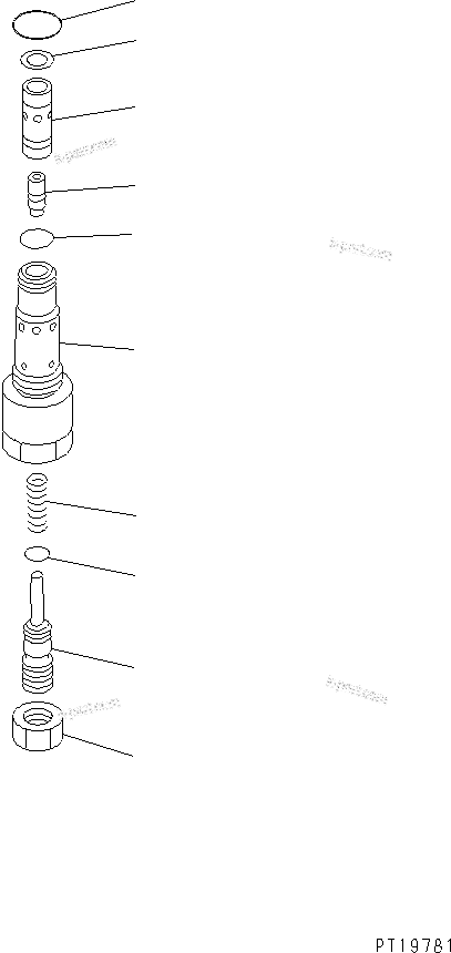 Komatsu parts book diagram for PC300-6Z S/N 30001-UP (Custom Spec.): MAIN PUMP (8/9)(#30001-32999)