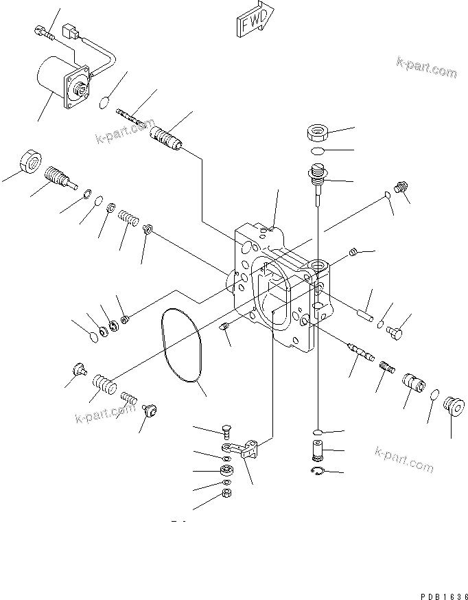 Komatsu parts book diagram for PC300-6Z S/N 30001-UP (Custom Spec.): MAIN PUMP (9/9)(#30001-32999)