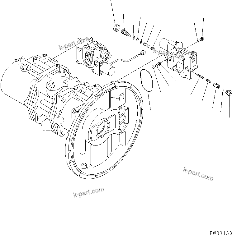 Komatsu parts book diagram for PC300-6Z S/N 30001-UP (Custom Spec.): MAIN PUMP (9/10)(#33001-)