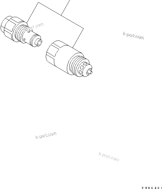 Komatsu parts book diagram for PC300-6 S/N 30001-UP: ATTACHMENT LINE (RELIEF VALVE) (250 KG/CM2)