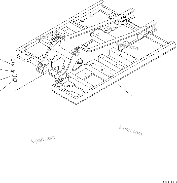 Komatsu parts book diagram for PC300-6 S/N 30001-UP: REVOLVING FRAME(#30001-32999)
