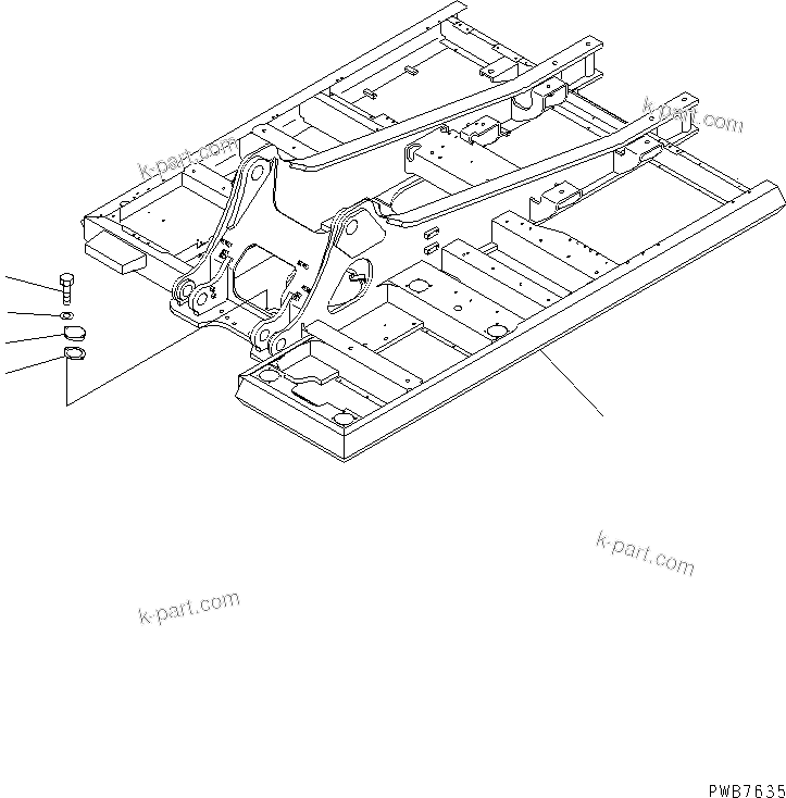 Komatsu parts book diagram for PC300-6 S/N 30001-UP: REVOLVING FRAME (FOR AUTO GREASING)(#33001-33465)