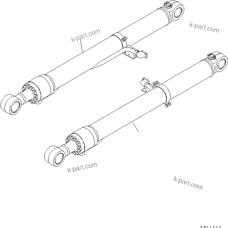 Komatsu parts book diagram for PC300-6 S/N 30001-UP: BOOM CYLINDER (BURST VALVE)(#33768-)