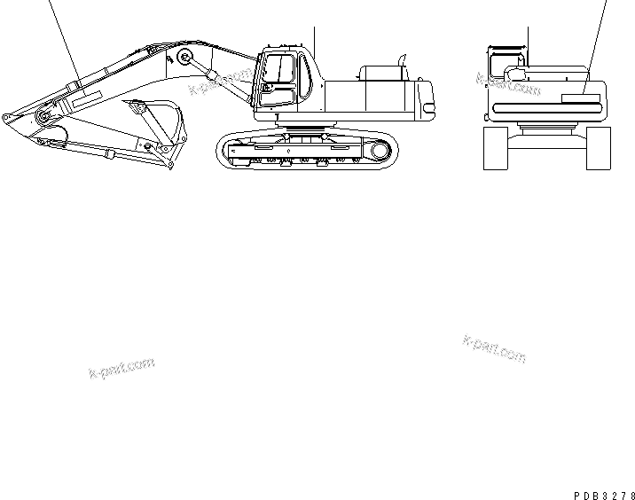 Komatsu parts book diagram for PC300-6 S/N 30001-UP: LOGO (ARABIC) (SMALL)(#30203-31209)
