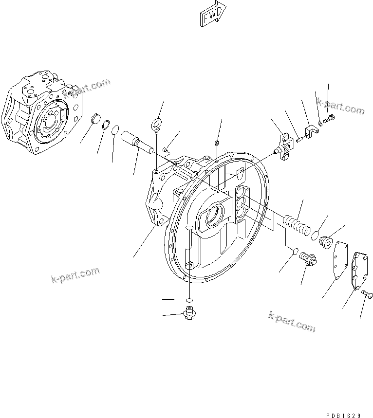 Komatsu parts book diagram for PC300-6 S/N 30001-UP: MAIN PUMP (2/9)(#30001-32999)
