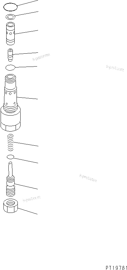 Komatsu parts book diagram for PC300-6 S/N 30001-UP: MAIN PUMP (8/9)(#30001-32999)