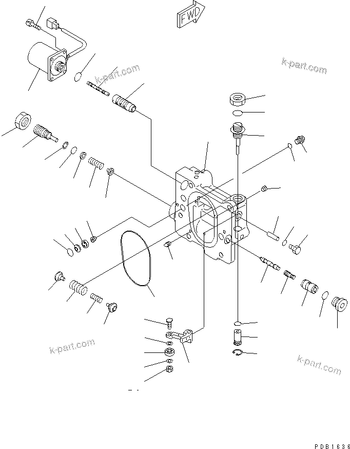 Komatsu parts book diagram for PC300-6 S/N 30001-UP: MAIN PUMP (9/9)(#30001-32999)