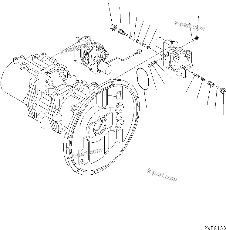 Komatsu parts book diagram for PC300-6 S/N 30001-UP: MAIN PUMP (10/11) (MIZUGURI SPEC.)(#33920-)