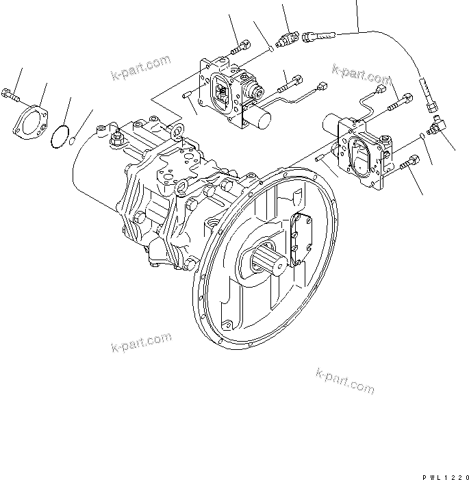 Komatsu parts book diagram for PC300-6 S/N 30001-UP: MAIN PUMP (10/10)(#33001-)