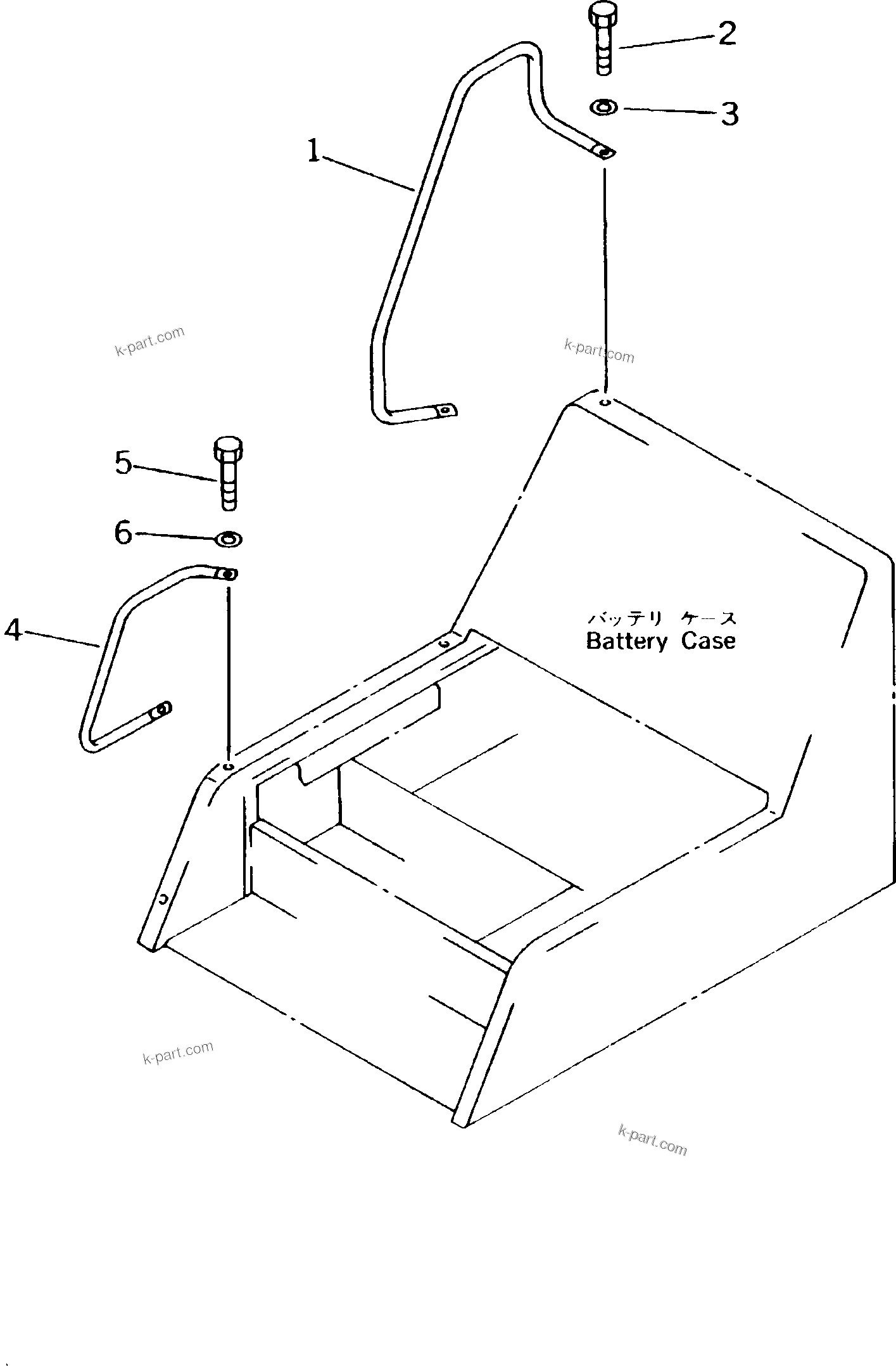 Komatsu parts book diagram for PC300LC-5K S/N K20001-UP: HAND RAIL(#K20001-K20406)