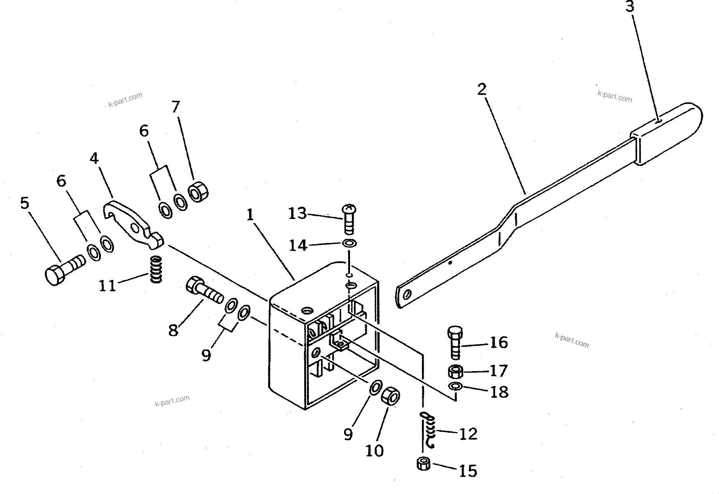 Komatsu parts book diagram for PC300LC-5K S/N K20001-UP: OPERATOR'S CAB (6/6) (LOCK BACK ASSEMBLY) (SCANDINAVIAN SPEC.)