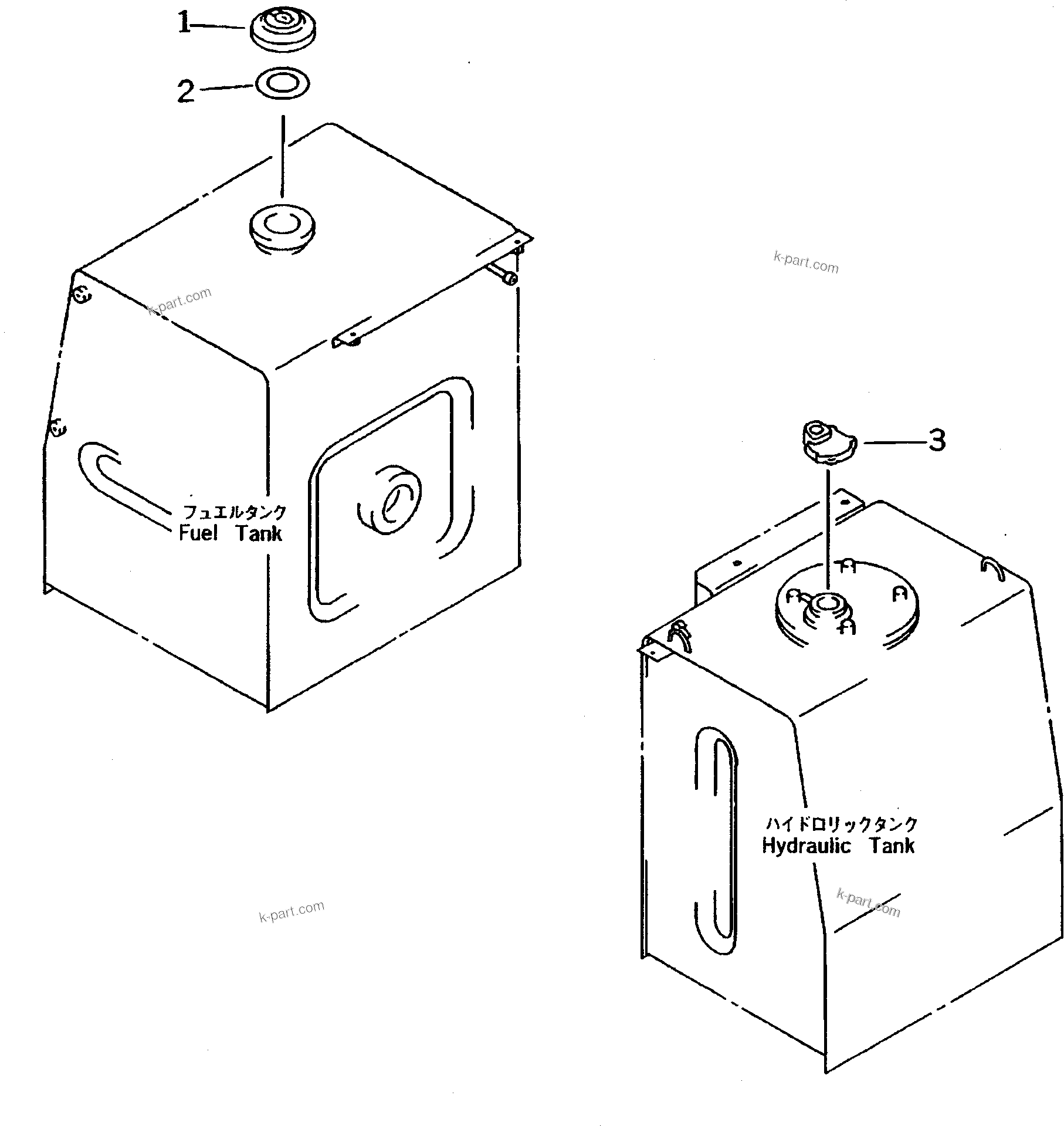 Komatsu parts book diagram for PC310LC-5 S/N 10001-UP: VANDALISM PROTECTION (WITH BREATHER HOSE)