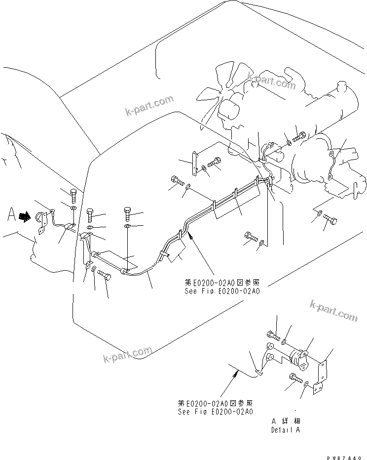 Komatsu parts book diagram for PC350-6 S/N 10001-UP: WIRING (STARTING HARNESS)(#12001-)