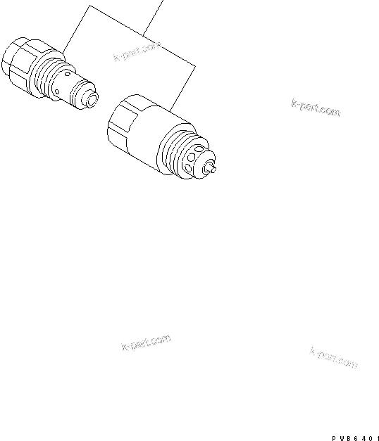 Komatsu parts book diagram for PC350-6 S/N 10001-UP: ATTACHMENT LINE (RELIEF VALVE) (250 KG/CM2)