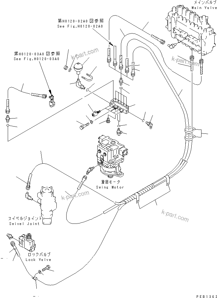 Komatsu parts book diagram for PC350-6 S/N 10001-UP: SOLENOID VALVE(#10001-11999)