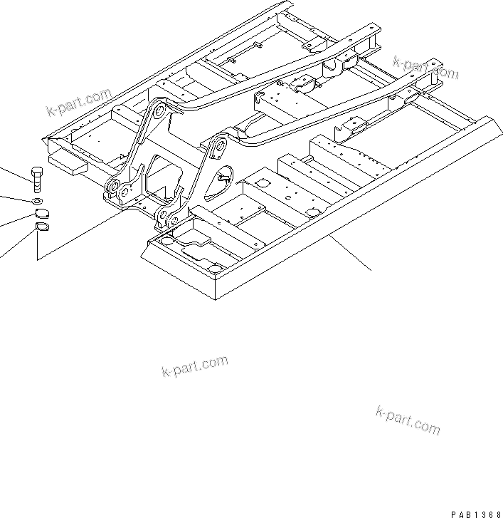 Komatsu parts book diagram for PC350-6 S/N 10001-UP: REVOLVING FRAME(#10001-11999)