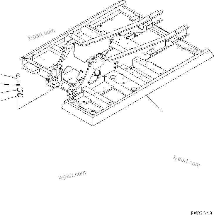 Komatsu parts book diagram for PC350-6 S/N 10001-UP: REVOLVING FRAME (FOR AUTO GREASING)(#12001-12283)
