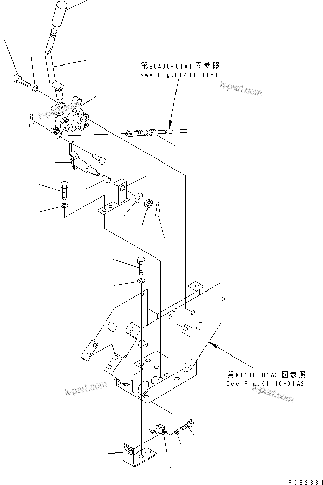 Komatsu parts book diagram for PC350-6 S/N 10001-UP: FLOOR (PPC TRAVEL LINE)(#10338-11999)