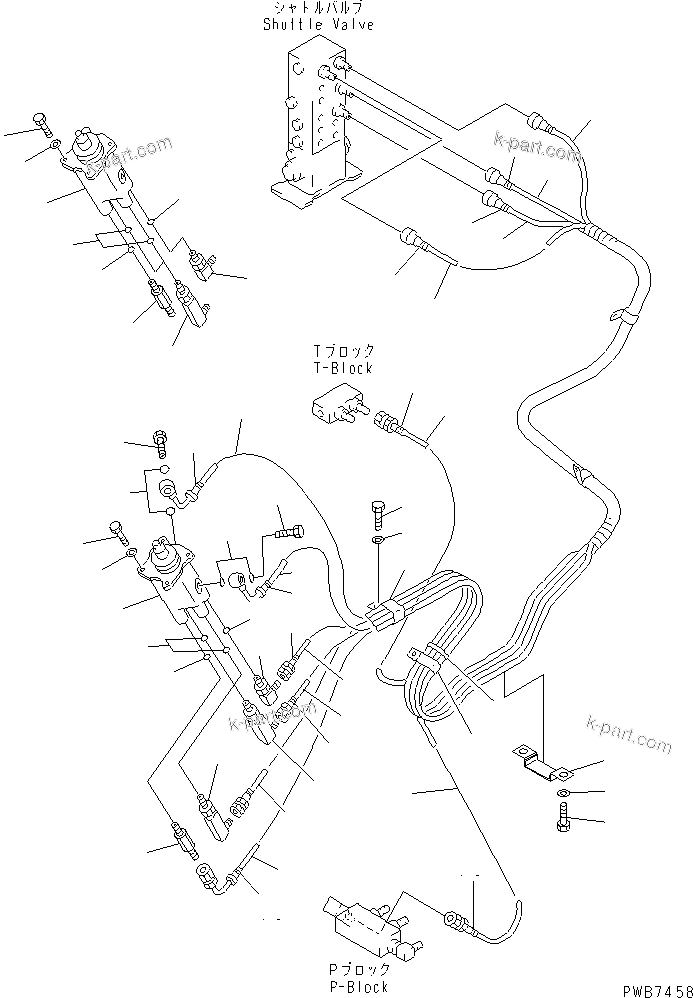 Komatsu parts book diagram for PC350-6 S/N 10001-UP: FLOOR FRAME (PPC WORK LINE)(#12001-12193)