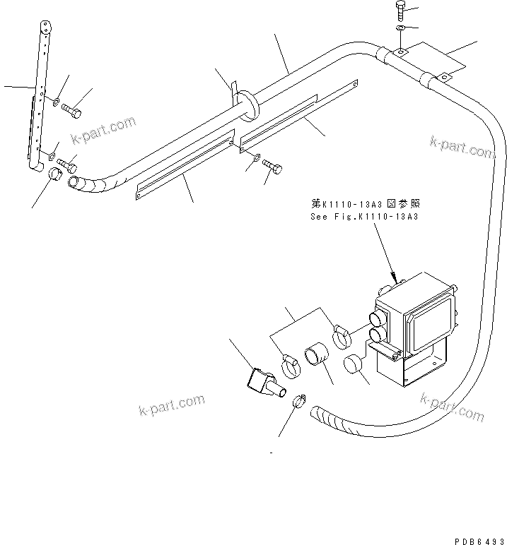 Komatsu parts book diagram for PC350-6 S/N 10001-UP: DEFROSTER (AIR CONDITIONER)(#10478-11999)