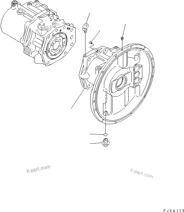 Komatsu parts book diagram for PC350-6 S/N 10001-UP: MAIN PUMP (1/10)(#12001-)