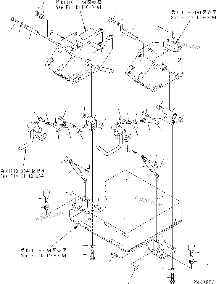 Komatsu parts book diagram for PC35R-8 S/N 35001-UP: FLOOR FRAME (BASE) (1/2) (FOR USA)