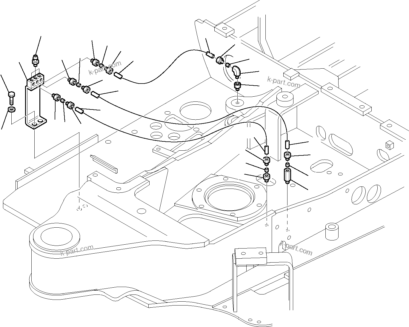 Komatsu parts book diagram for PC35R-8 S/N F20932-Up: LUBRICATING OIL SYSTEM