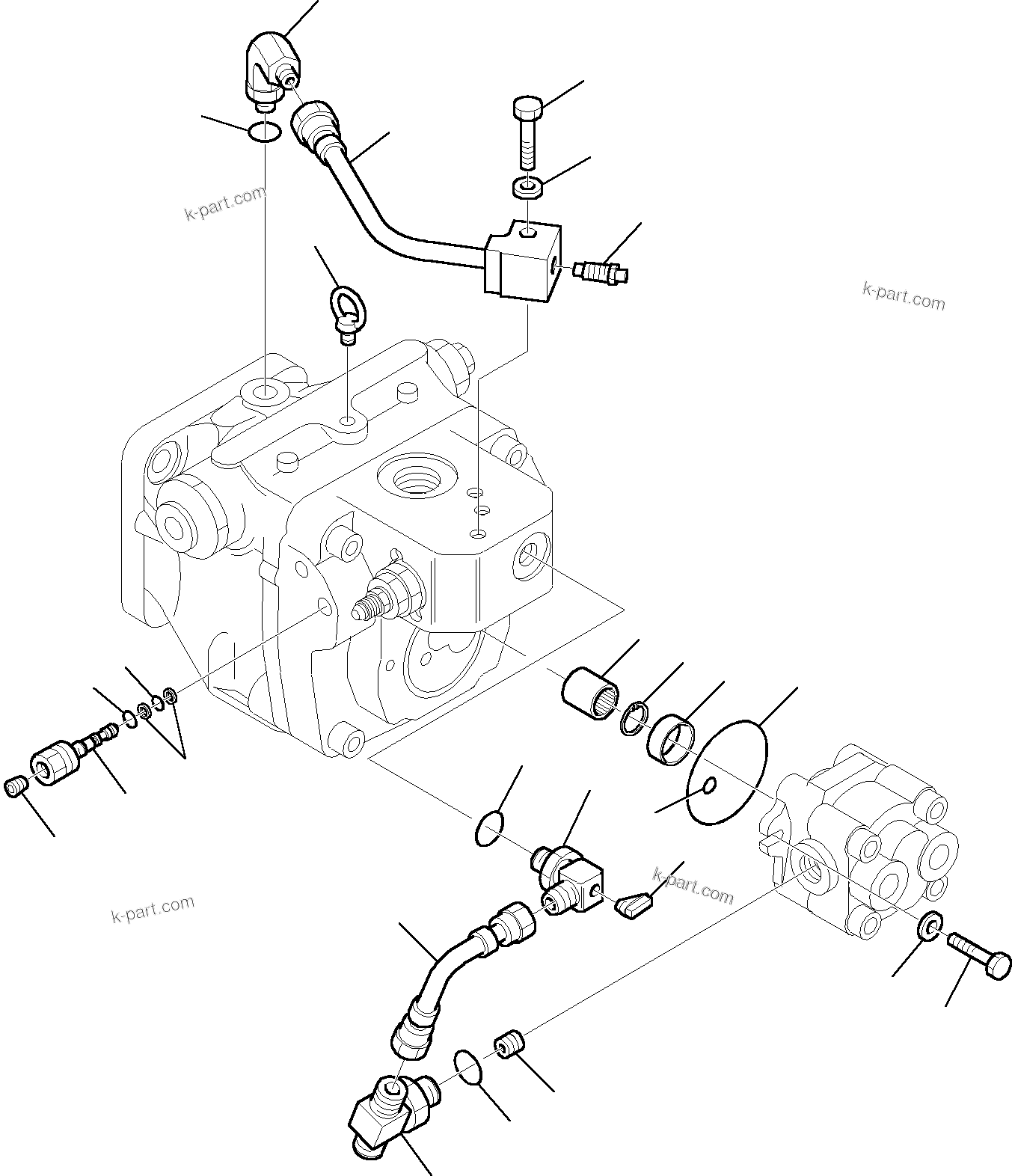 Komatsu parts book diagram for PC35R-8 S/N F20932-Up: HYDRAULIC PUMP (6/6)