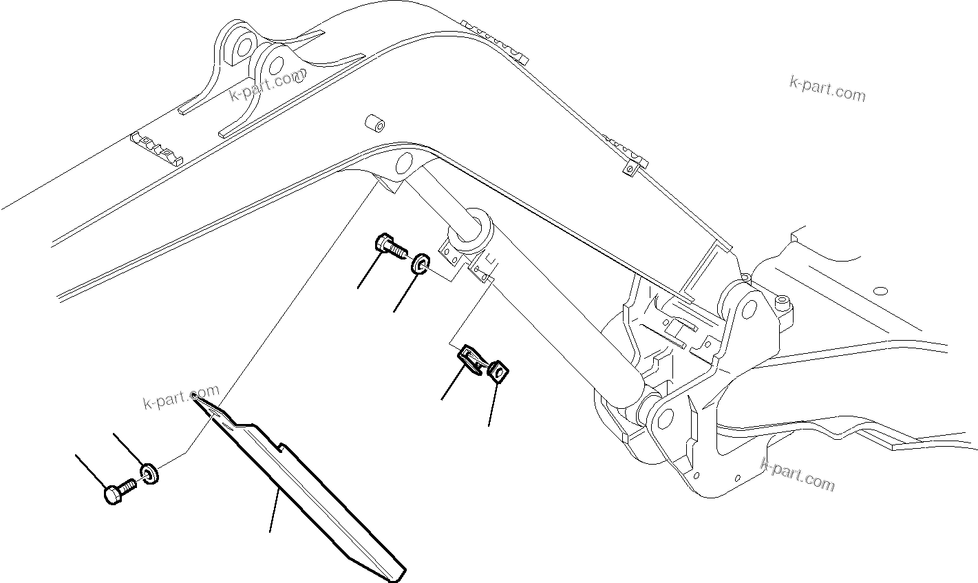 Komatsu parts book diagram for PC35R-8 S/N F20932-Up: BOOM CYLINDER COVER