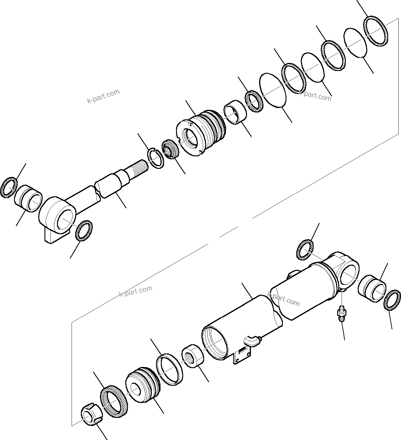 Komatsu parts book diagram for PC35R-8 S/N F20932-Up: BOOM CYLINDER