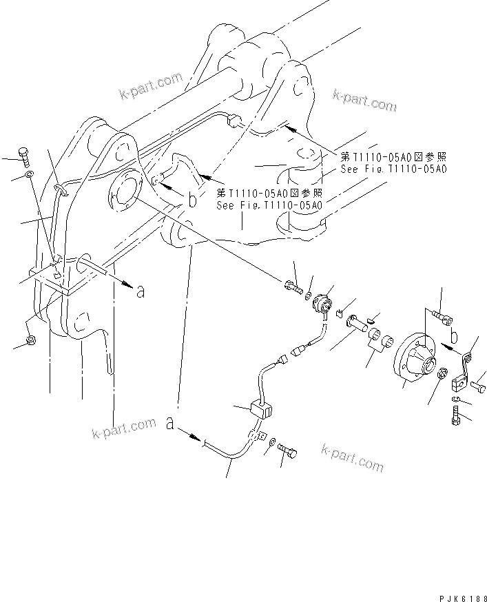 Komatsu parts book diagram for PC38UU-2 S/N 3001-UP: ARM (SAFETY EQUIPMENT)(#3001-4482)