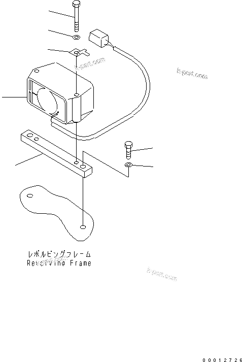 Komatsu parts book diagram for PC400-7-M1 S/N 50001-UP: TRAVEL ALARM