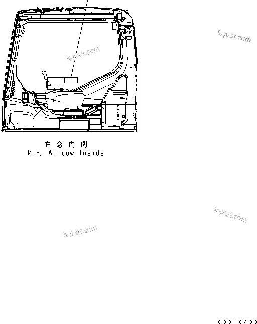 Komatsu parts book diagram for PC400-7-M1 S/N 50001-UP: MARKS AND PLATES (SIFT PATTERN ?ISO) (JAPANESE)
