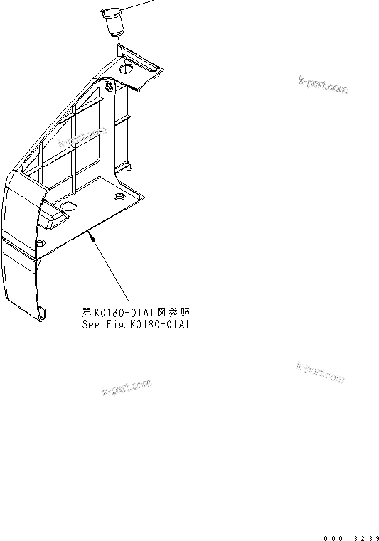 Komatsu parts book diagram for PC400-7-M1 S/N 50001-UP: PLATE (12V POWER SOURCE) (JAPANESE)