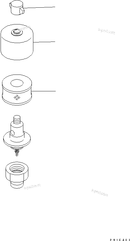 Komatsu parts book diagram for PC400-7-M1 S/N 50001-UP: BREATHER (FOR HYDRAULIC TANK)