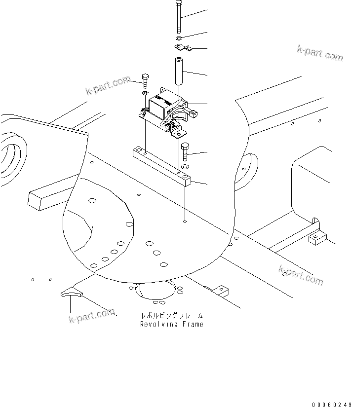 Komatsu parts book diagram for PC400-7E0 S/N 60001-UP (ecot3): TRAVEL ALARM(#65225-)