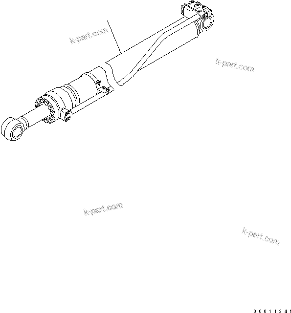 Komatsu parts book diagram for PC400-7E0 S/N 60001-UP (ecot3): ARM CYLINDER (FOR HEAVY DUTY BOOM) (500 HOURS GREASING BOOM TYPE)