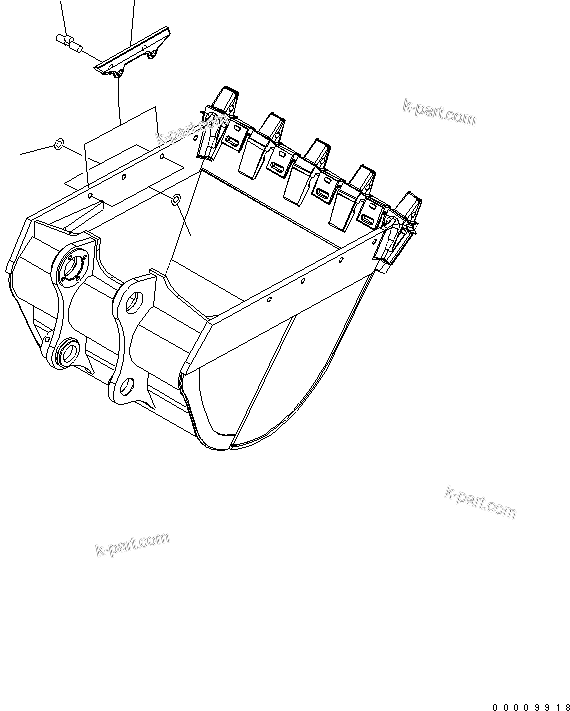 Komatsu parts book diagram for PC400-7E0 S/N 60001-UP (ecot3): SIDE SHROUD (FOR HEAVY DUTY BUCKET)