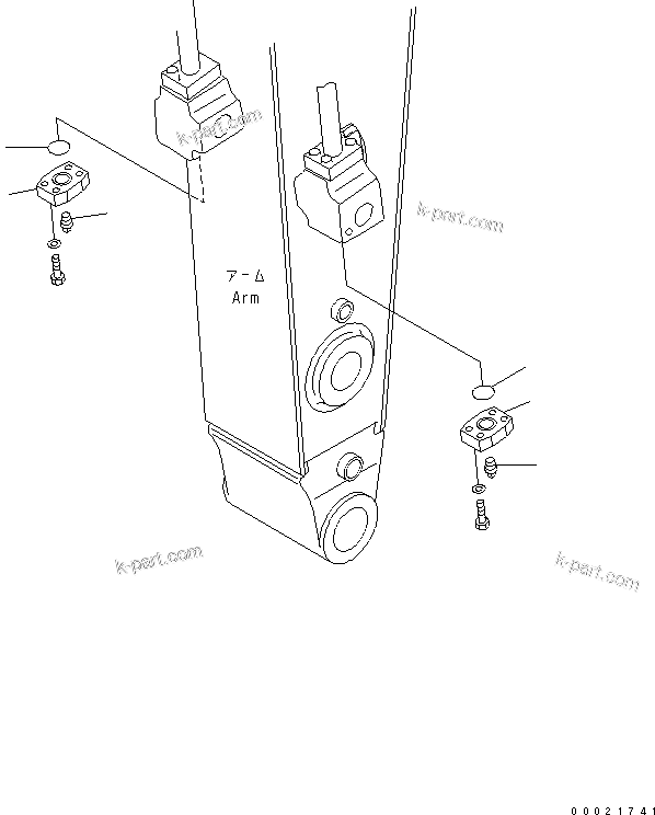 Komatsu parts book diagram for PC400-7E0 S/N 60001-UP (ecot3): BREAKER ADAPTER (FOR MATSUDA)