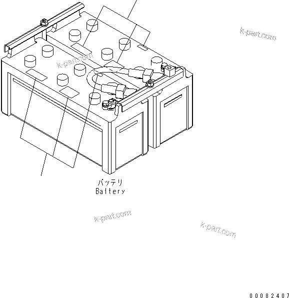 Komatsu parts book diagram for PC400-7E0 S/N 60001-UP (ecot3): CAUTION PLATE (BATTERY) (TURKISH)