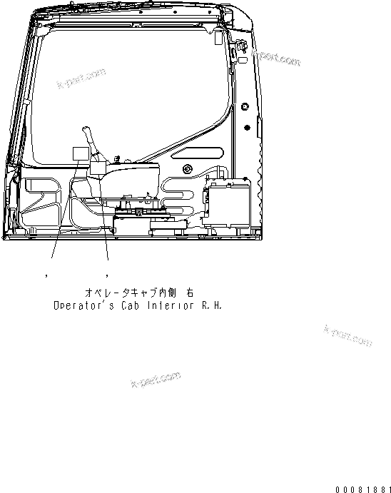 Komatsu parts book diagram for PC400-7E0 S/N 60001-UP (ecot3): PLATE (FOR BREAKER KIT)(#65358-)