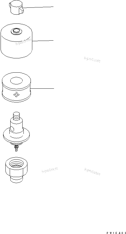 Komatsu parts book diagram for PC400-7E0 S/N 60001-UP (ecot3): BREATHER (FOR HYDRAULIC TANK)