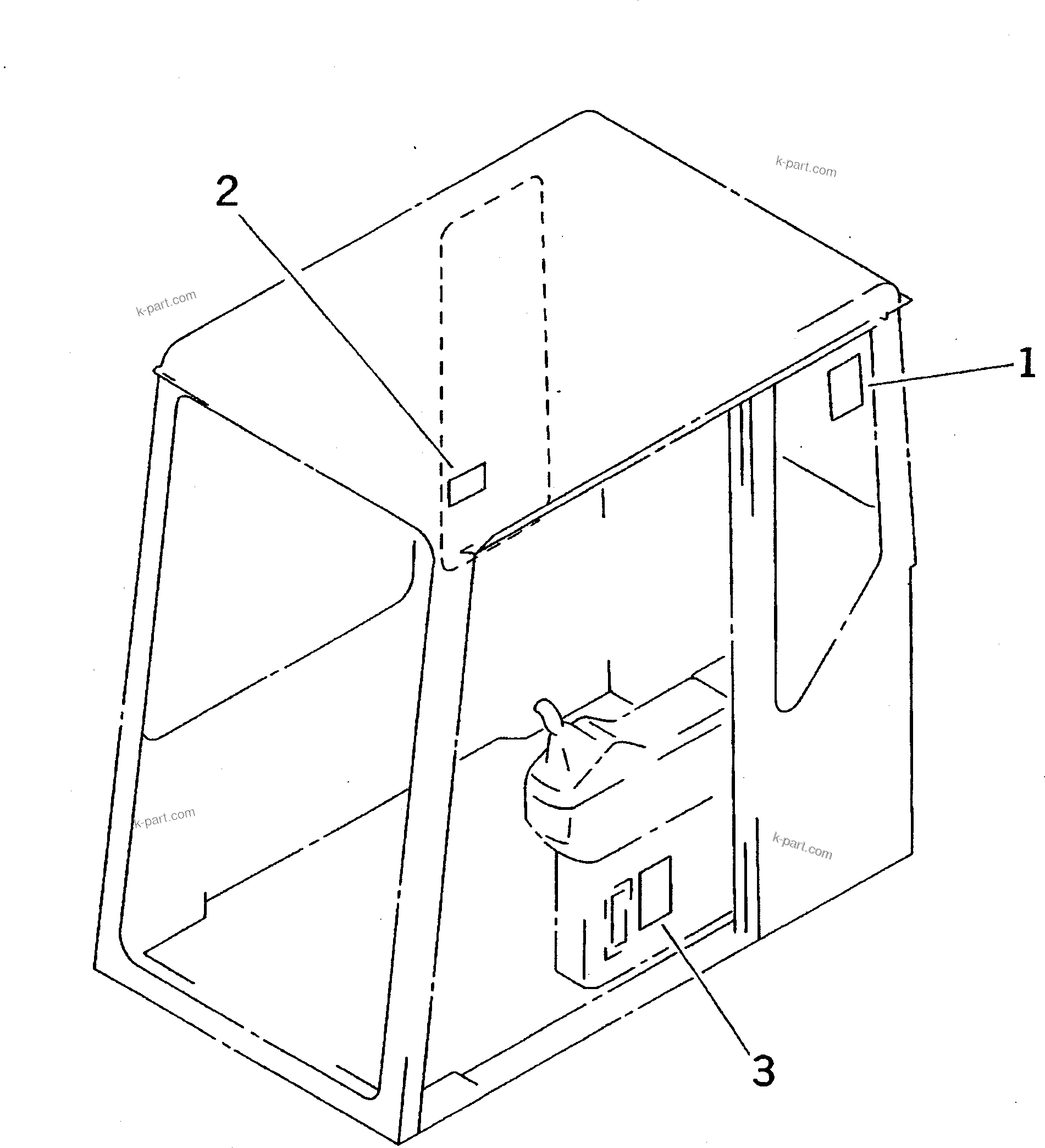 Komatsu parts book diagram for PC400LC S/N 20001-UP (Mighty Spec.): MARKS AND PLATES (FOR U.S.A. AND CANADA)(#20603-)