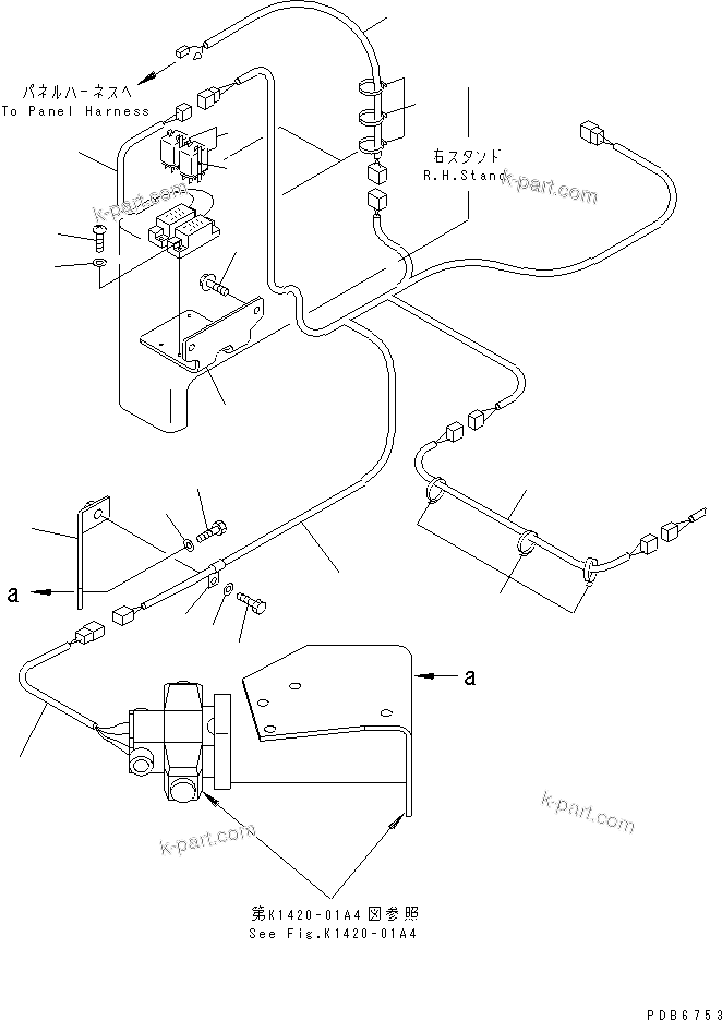 Komatsu parts book diagram for PC400LC-6 S/N 30001-UP: WIRING (SOLENOID VALAE) (LOADER)(#30119-30162)
