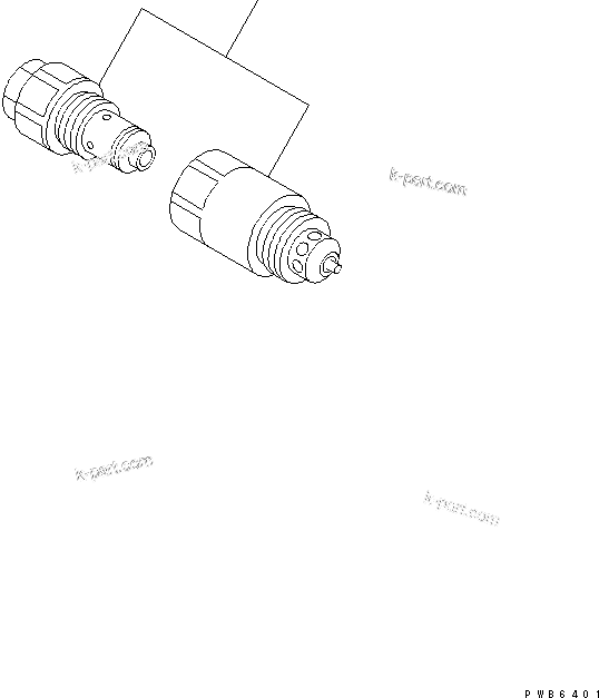 Komatsu parts book diagram for PC400LC-6 S/N 30001-UP: ATTACHMENT LINE (RELIEF VALVE) (220 KG/CM2)