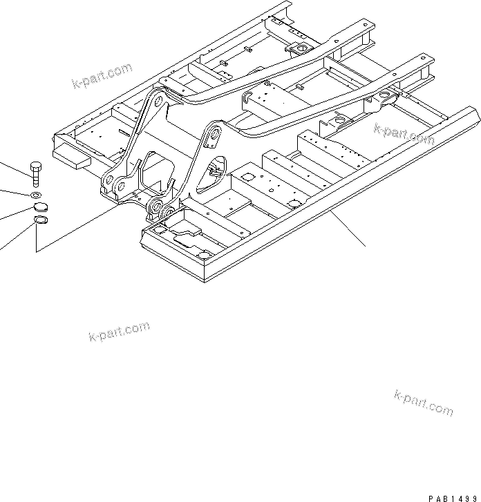 Komatsu parts book diagram for PC400LC-6 S/N 30001-UP: REVOLVING FRAME(#30001-31999)