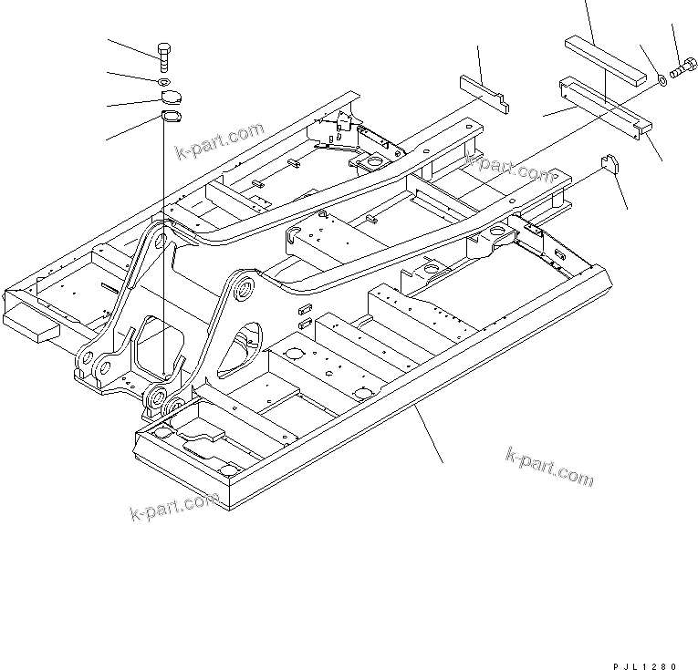 Komatsu parts book diagram for PC400LC-6 S/N 30001-UP: REVOLVING FRAME(#32250-)